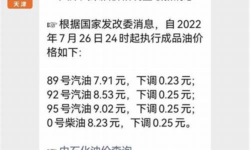 天津油价最新消息油_天津油价最新消息